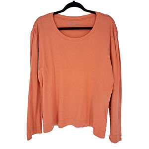 OSKA Organic Cotton Long Sleeve T-shirt Top Orange Women's Size 12 14 Regular 4